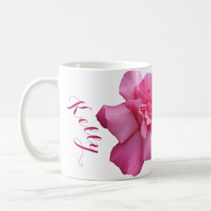 Customizable Kelly name pretty pink roses floral Coffee Mug