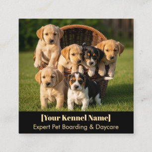 Customizable Kennel Business Card