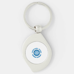 Customizable Keychain with Company Name & Logo