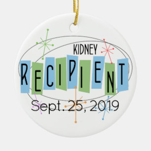 Customizable Kidney Recipient with Custom Photo Ceramic Ornament