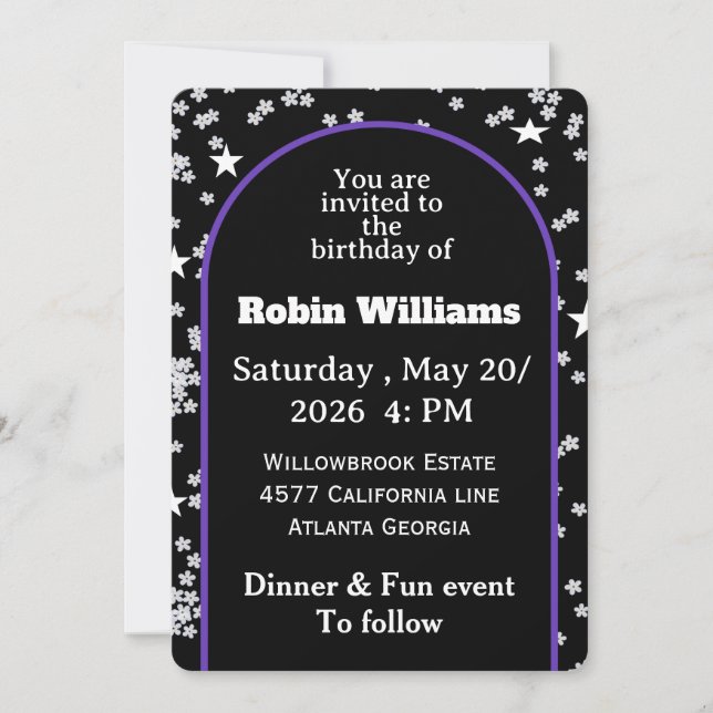 Customizable Kids Birthday Invitation | Editable  (Front)