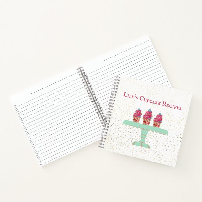 Customizable Kid's Cupcake Recipe Book (Inside)