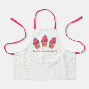 Customizable Kid's Cupcake Shop Apron