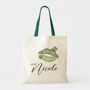 Customizable Kiss Me I’m Irish St. Patrick’s Day Tote Bag