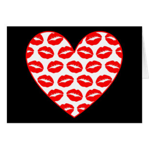 Customizable Kissy Lips Heart
