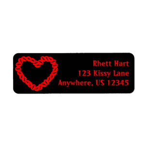 Customizable Kissy Lips Heart
