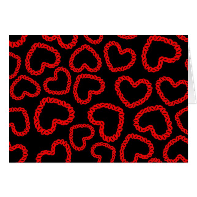 Customizable Kissy Lips Heart (Front Horizontal)