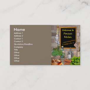 Customizable Kitchen Business Card