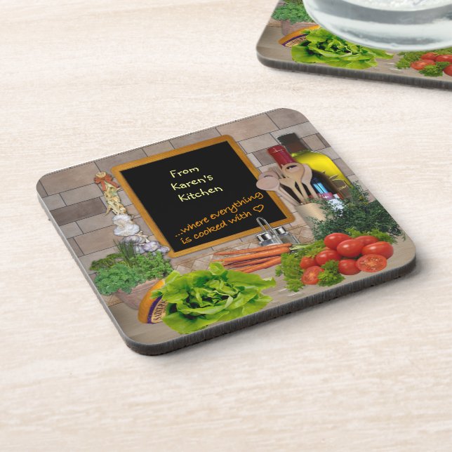 Customizable Kitchen Coaster (Left Side)