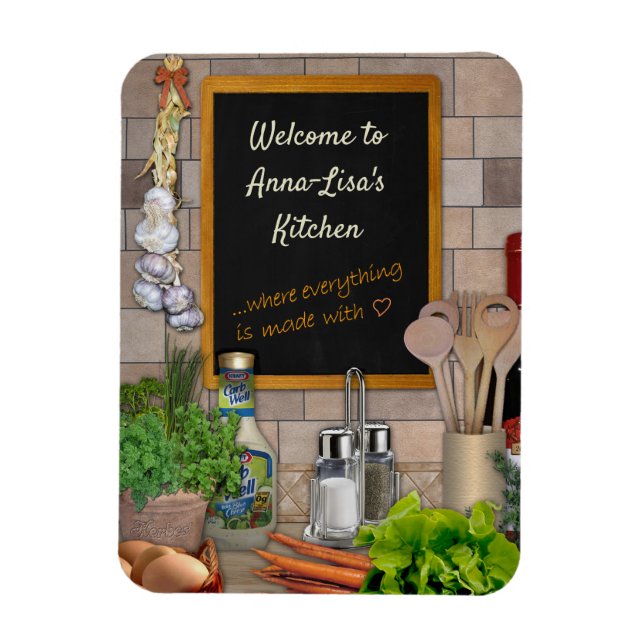 Customizable Kitchen Magnet (Vertical)
