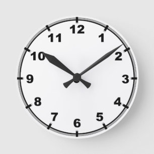 Customizable Kitchen Wall Clock with Numbers