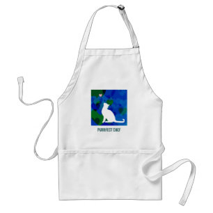 Customizable: Kitty blues Standard Apron
