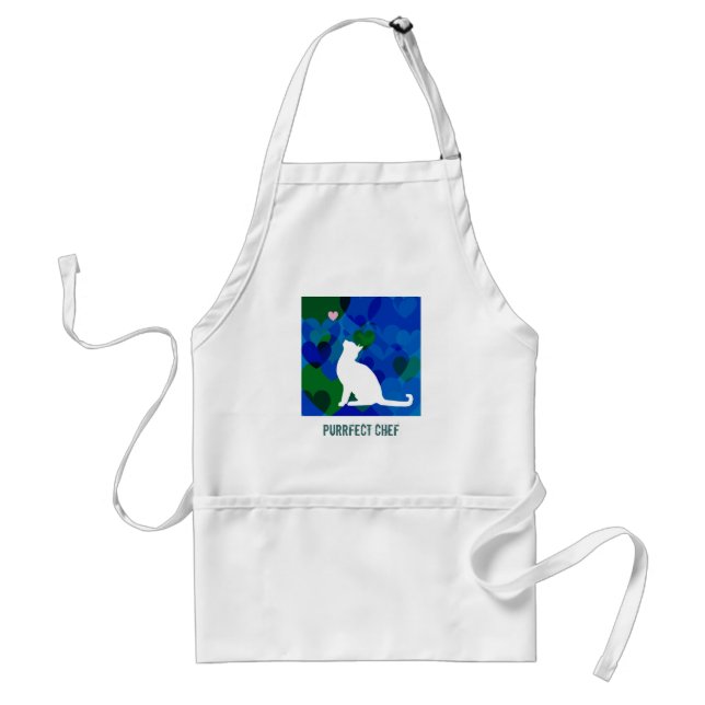 Customizable: Kitty blues Standard Apron (Front)