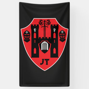 Customizable Knights Shield Banner