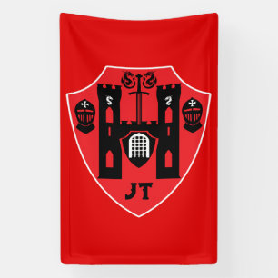 Customizable Knights Shield Banner