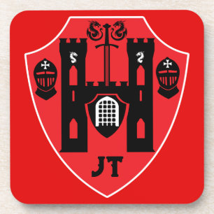 Customizable Knights Shield Coaster