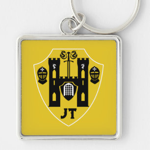 Customizable Knights Shield Keychain