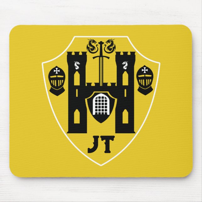 Customizable Knights Shield Mouse Pad (Front)