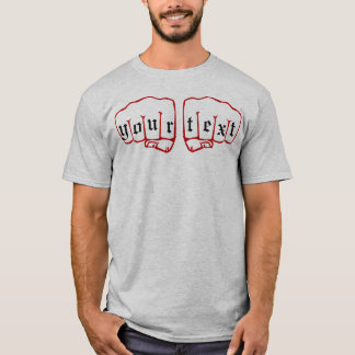 Customizable Knuckle Tattoo T-shirt