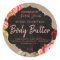 Customizable Kraft Floral Body Butter Label