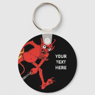 Customizable Krampus Black Keychain
