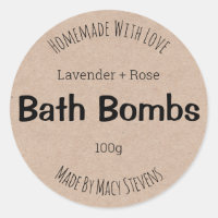 Customizable Label For Bath Bombs