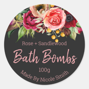 Customizable Label For Handmade Bath Bomb