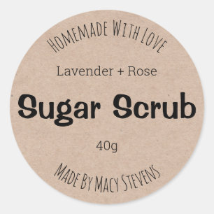Customizable Label For Sugar Scrub