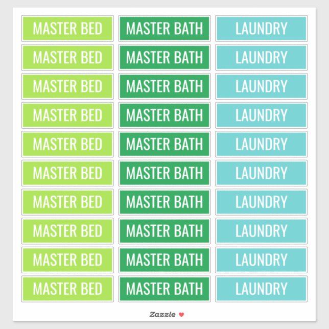 Customizable Labels For Moving Boxes (Sheet)