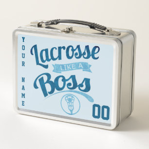 Customizable Lacrosse Like A Boss Lunch Box
