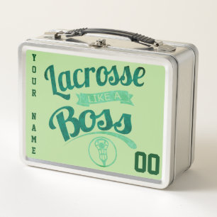 Customizable Lacrosse Like A Boss Lunch Box