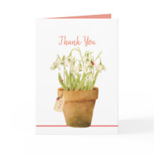 Customizable Ladybug Thank You Card