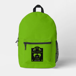 Customizable Lake Fishing Gift Printed Backpack