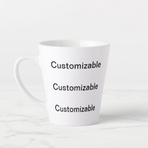 CUSTOMIZABLE Large Latte Mug