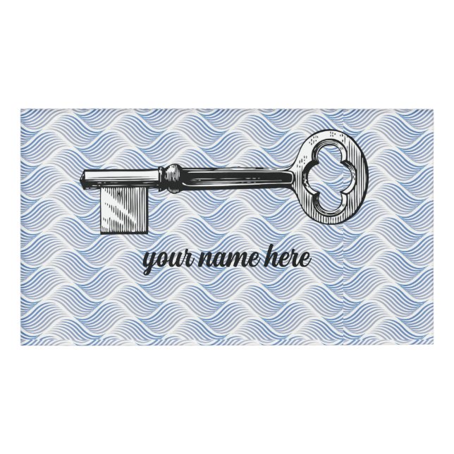 Customizable Large Rectangle Name Tag (Front)