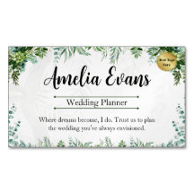 Customizable Leafy Botanical Blend Business Card