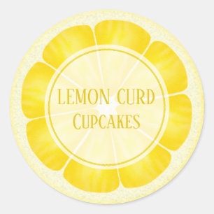 Customizable Lemon Stickers For Desserts