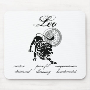 Customizable Leo Lion traits Greek-style Zodiac Mouse Pad