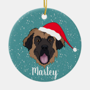 Customizable Leonberger  Ceramic Ornament