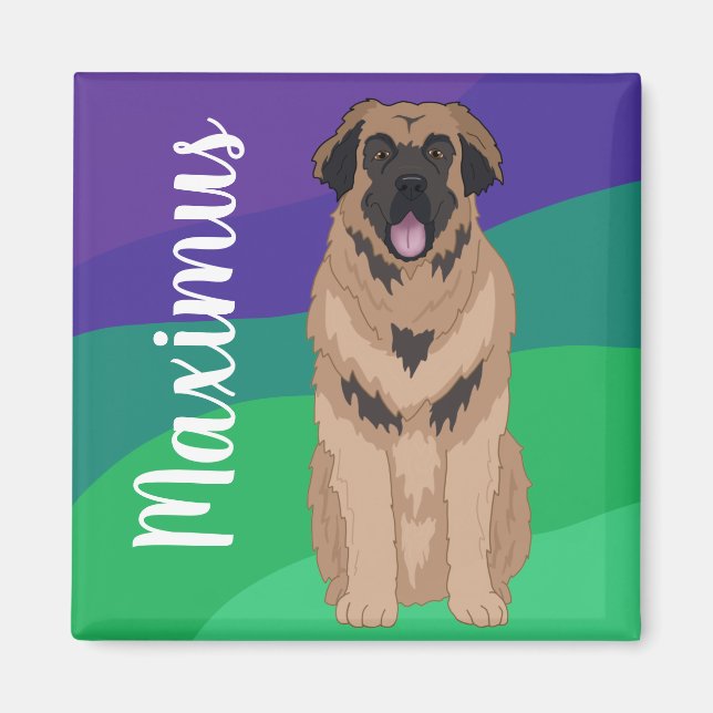 Customizable Leonberger Magnet (Front)