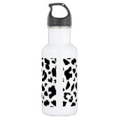 Customizable leopard print 532 ml water bottle (Back)