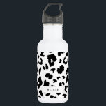 Customizable leopard print 532 ml water bottle<br><div class="desc">A simple yet striking modern design with a leopard print pattern. Fully customizable: you can change the background and spots colours to create your own design.</div>