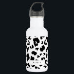 Customizable leopard print 532 ml water bottle<br><div class="desc">A simple yet striking modern design with a leopard print pattern. Fully customizable: you can change the background and spots colours to create your own design.</div>