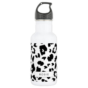 Customizable leopard print 532 ml water bottle
