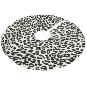 Customizable Leopard Print Christmas Tree Skirt