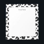 Customizable leopard print notepad<br><div class="desc">A simple yet striking modern design with a leopard print pattern. Fully customizable: you can change the background and spots colours to create your own design.</div>