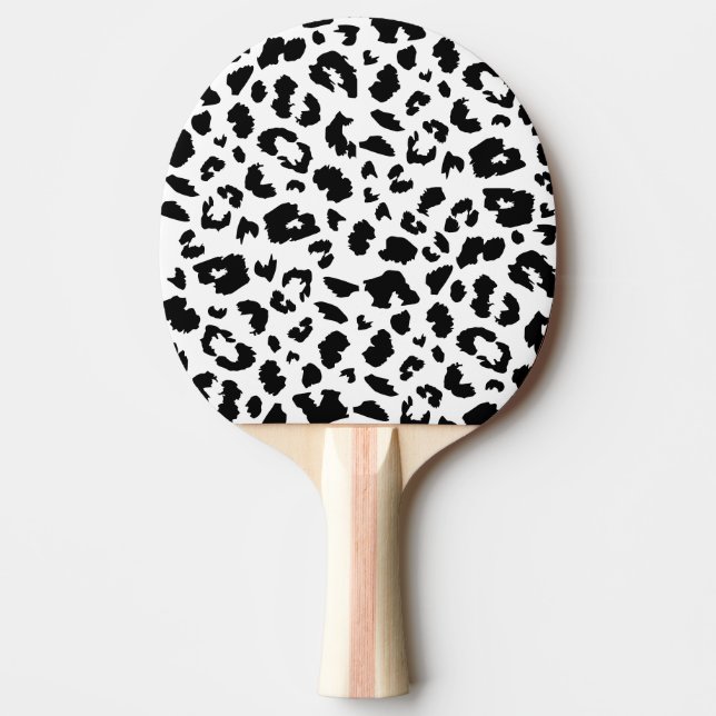Customizable leopard print ping pong paddle (Front)