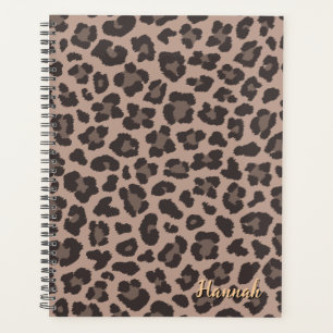 Customizable Leopard print Planner