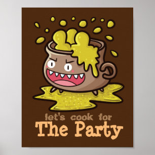 Customizable Let's Cook for The Party Poster