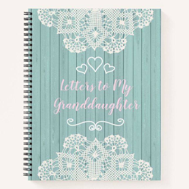 Customizable Letters to my Granddaughter Notebook (Front)